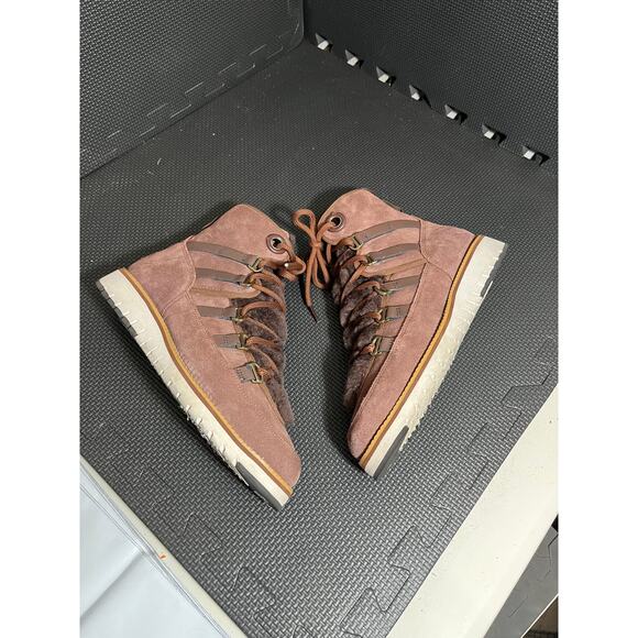 Cole Haan ZeroGrand Luxe Water Resistant Hiker Boot Chestnut Size 8 B - Picture 5 of 8